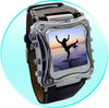 Metallic 1.5 Inch OLED MP4 Watch Player - 2GB
