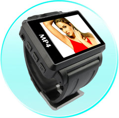 Widescreen MP4 Player Watch - 1.8 Inch Display - 4GB