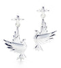 Fashion silver (925) bird earrings