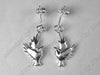Fashion silver (925) bird earrings