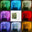 Seven colors dazzle extremely to relax the pressure table clock