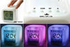 Seven colors dazzle extremely to relax the pressure table clock