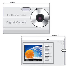 2 Megapixel (Up to 5Megapixel) Compact Digital Camera - 1.4 inch Color LCD
