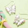 - Earring - 活力粉蝶耳环